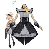 Blue Mari Cosplay Costume from Blue Archive - Mari (Illustrious) Game Dress - Coscosmos